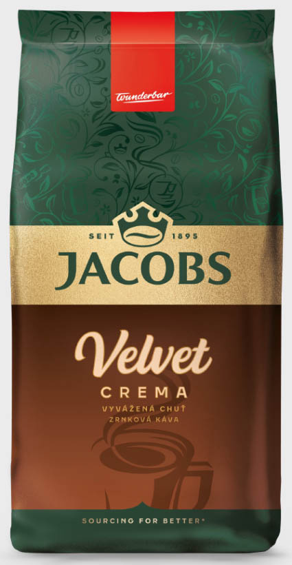 Káva Jacobs Velvet Cream - zrno / 1 kg