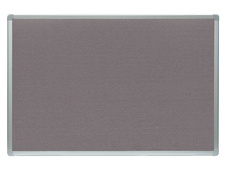 Tabule filcová v hliníkovém rámu ARTA - 100 x 150 cm / šedá