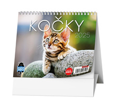 Kalendář stolní MINI - Kočky  / BSL9