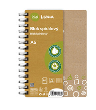 Blok kroužkový ECO LUMA - A5 / linka
